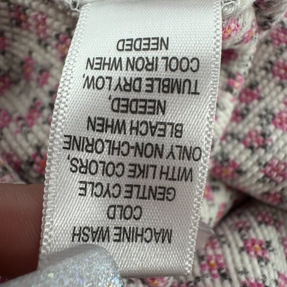 PacCares Comfy Thermal Top Long Sleeve‎ Pre-Owned Small Cotton Pink Ivory - Picture 11 of 14